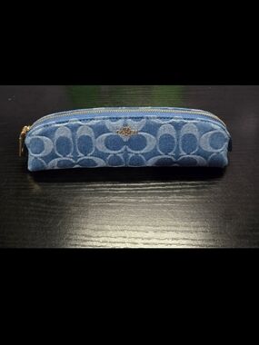 Coach Denim Pencil Case